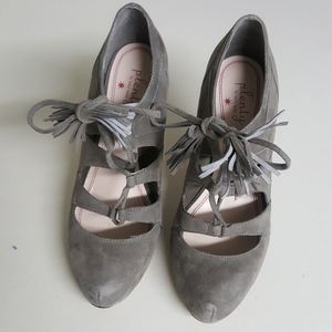 Plenty Tracy Reese Stone Paola Shoe with Tassel Maryjane Size 6.5